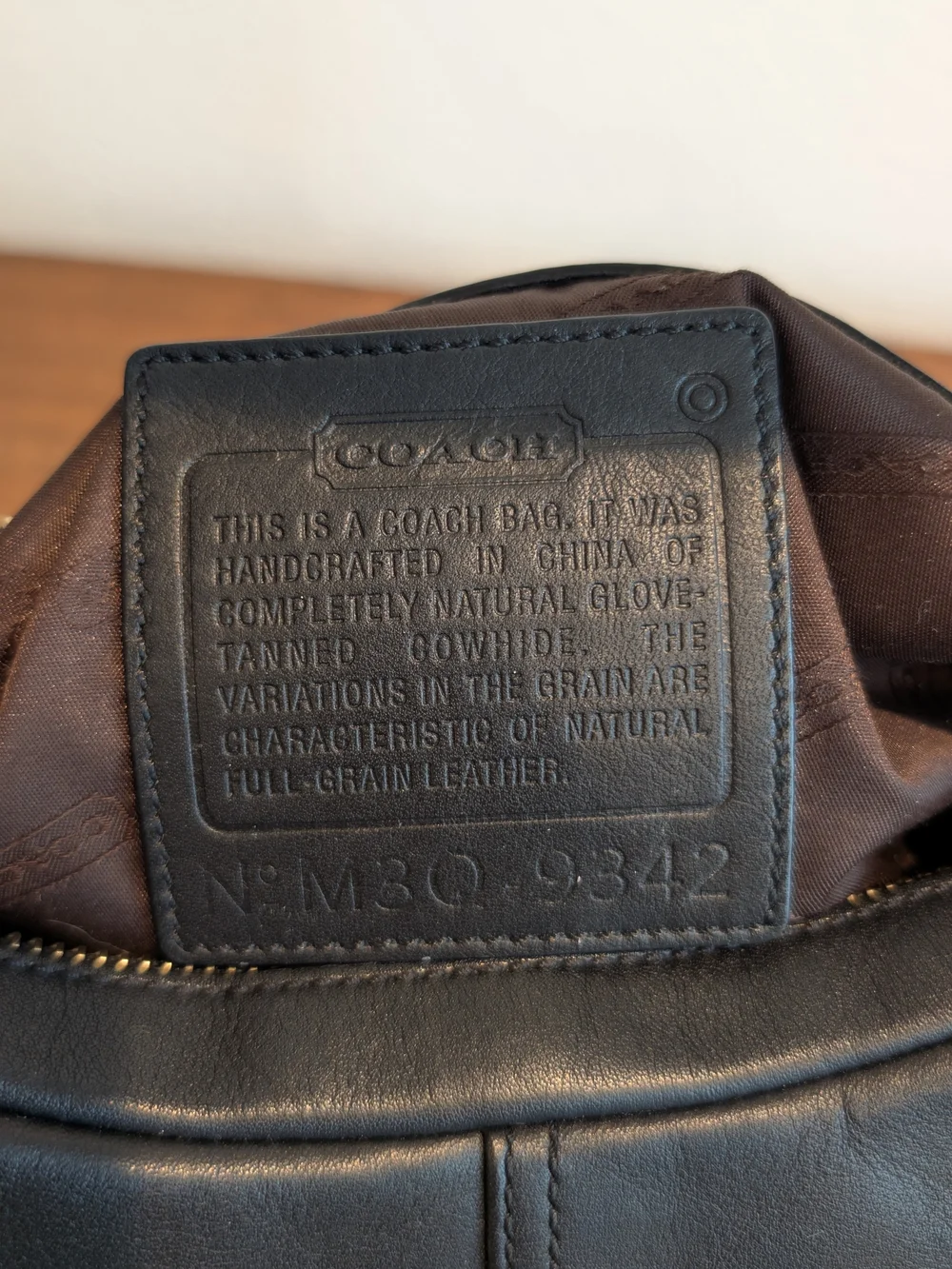 Vintage Coach 9342 Legacy West Zoe Black Hobo Shoulder Bag